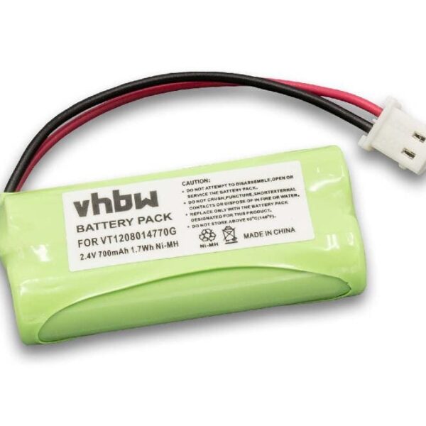 Bateria vhbw para Monitor de Bebé Motorola VT1208014770G - 700 mAh 2.4 V NiMH