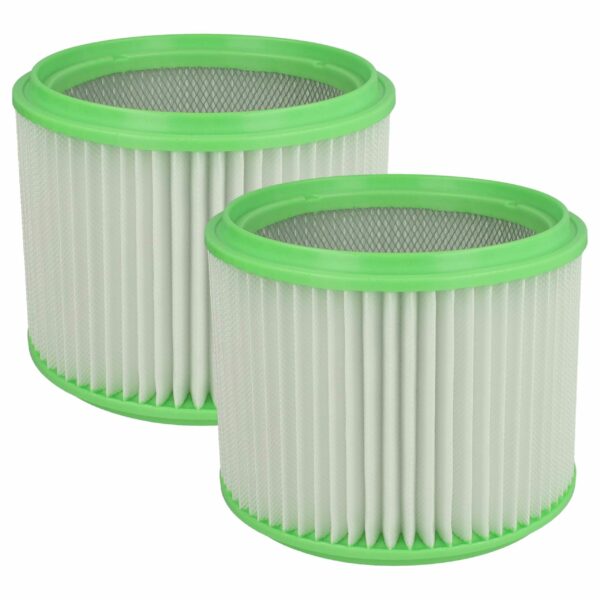 2x Filtro de Substituição para Aspirador Gisowatt/Makita 413525, branco/verde vhbw