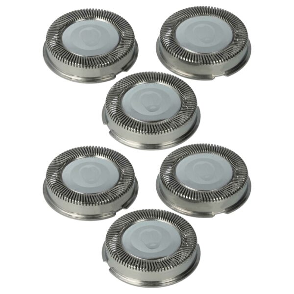 6x Cabeças de Corte para Máquina de Barbear Philips HQ30, Aço Inoxidável