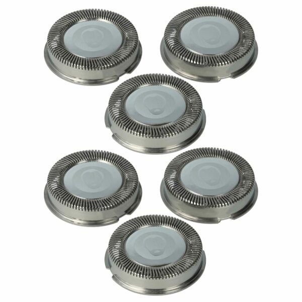 6x Cabeças de Corte para Máquina de Barbear Philips HQ30, Aço Inoxidável
