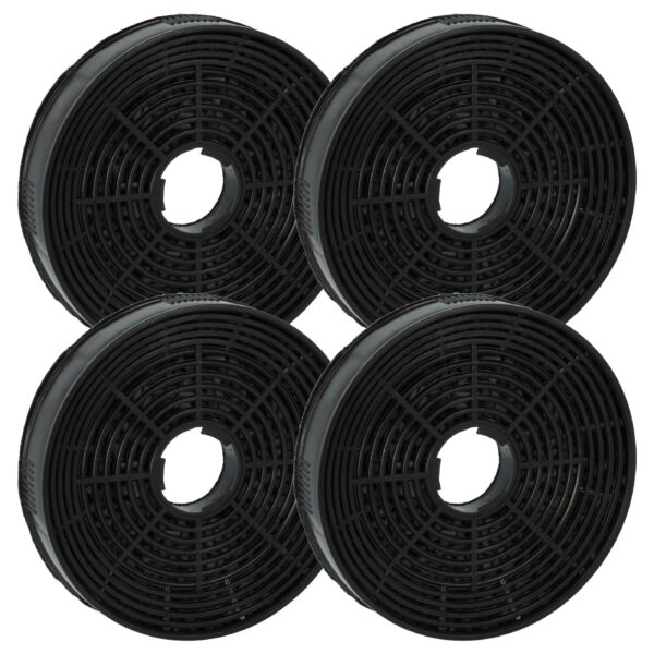 4x Filtro de Carvão Ativado para Coifa Amica KF17130, 1160825, FWK-140 - 14 cm