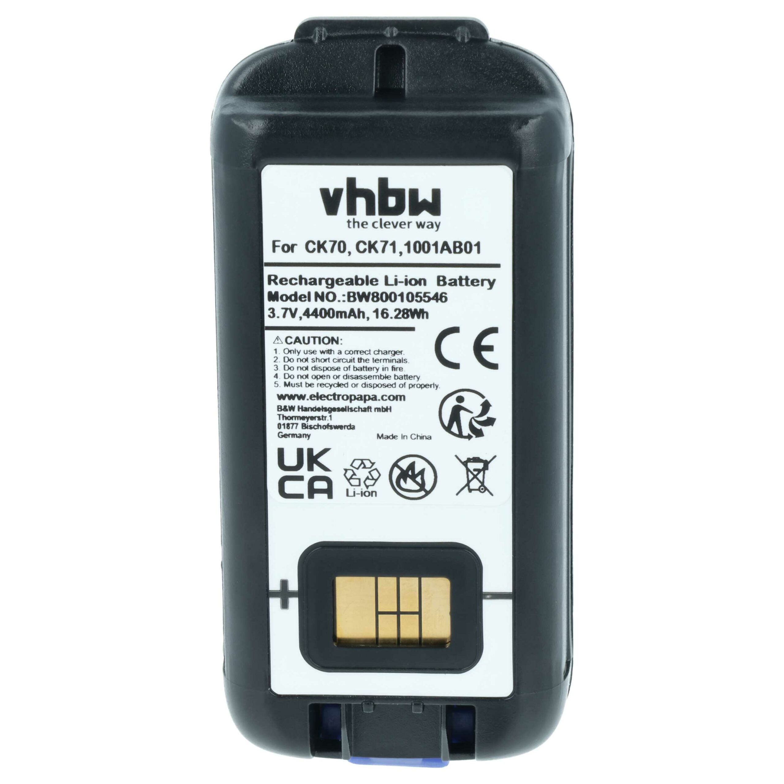 Bateria vhbw para Intermec CK70, CK71 (4400mAh, 3.7V) - Image 3