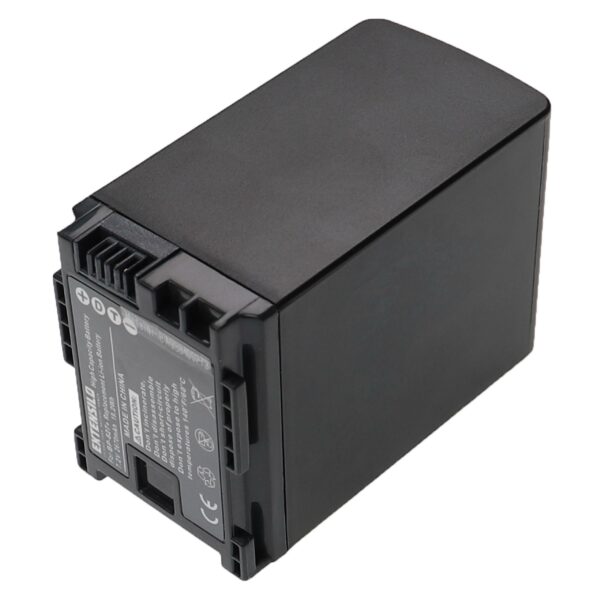 Bateria EXTENSILO para Câmaras Canon BP-827, BP-820, BP-828 - 2670 mAh 7.2 V Li-Ion (Pack 3x)