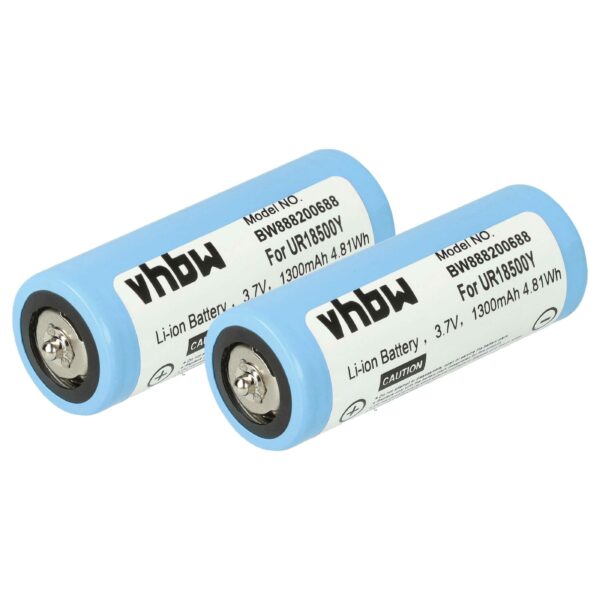 Bateria de Substituição Braun 2x 1300 mAh 3.7V Li-Ion - vhbw