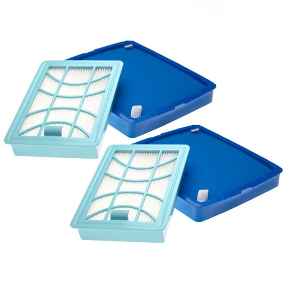 Jogo de 2 Filtros de Substituição vhbw para Aspiradores Philips CP0617+CP0616, FC8003/01