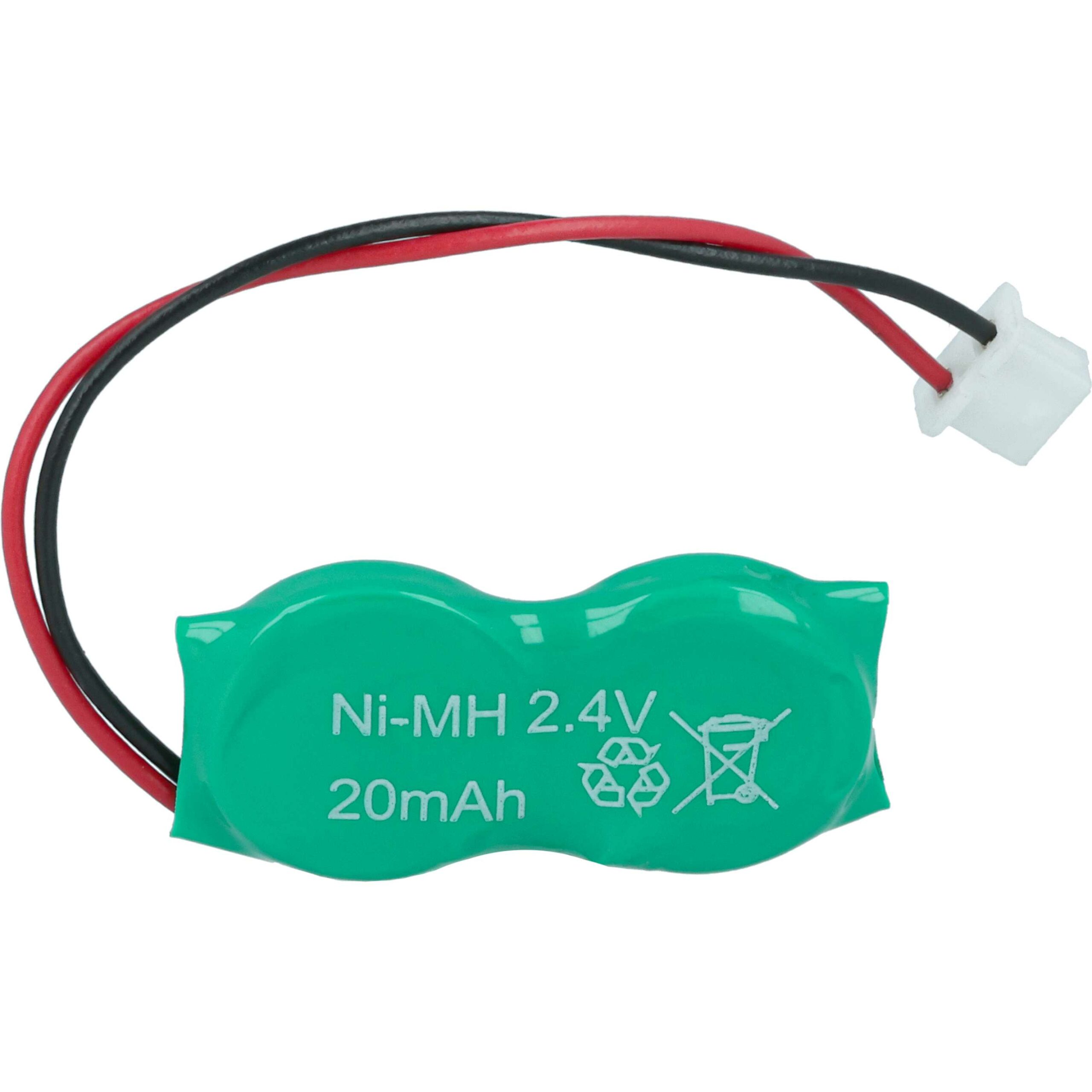 Bateria BIOS para Portátil Toshiba vhbw - 20 mAh 2.4V NiMH - Image 3