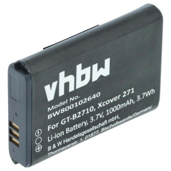 Bateria vhbw para Telemóvel Samsung B2710 - 1000 mAh 3.7 V Li-Ion