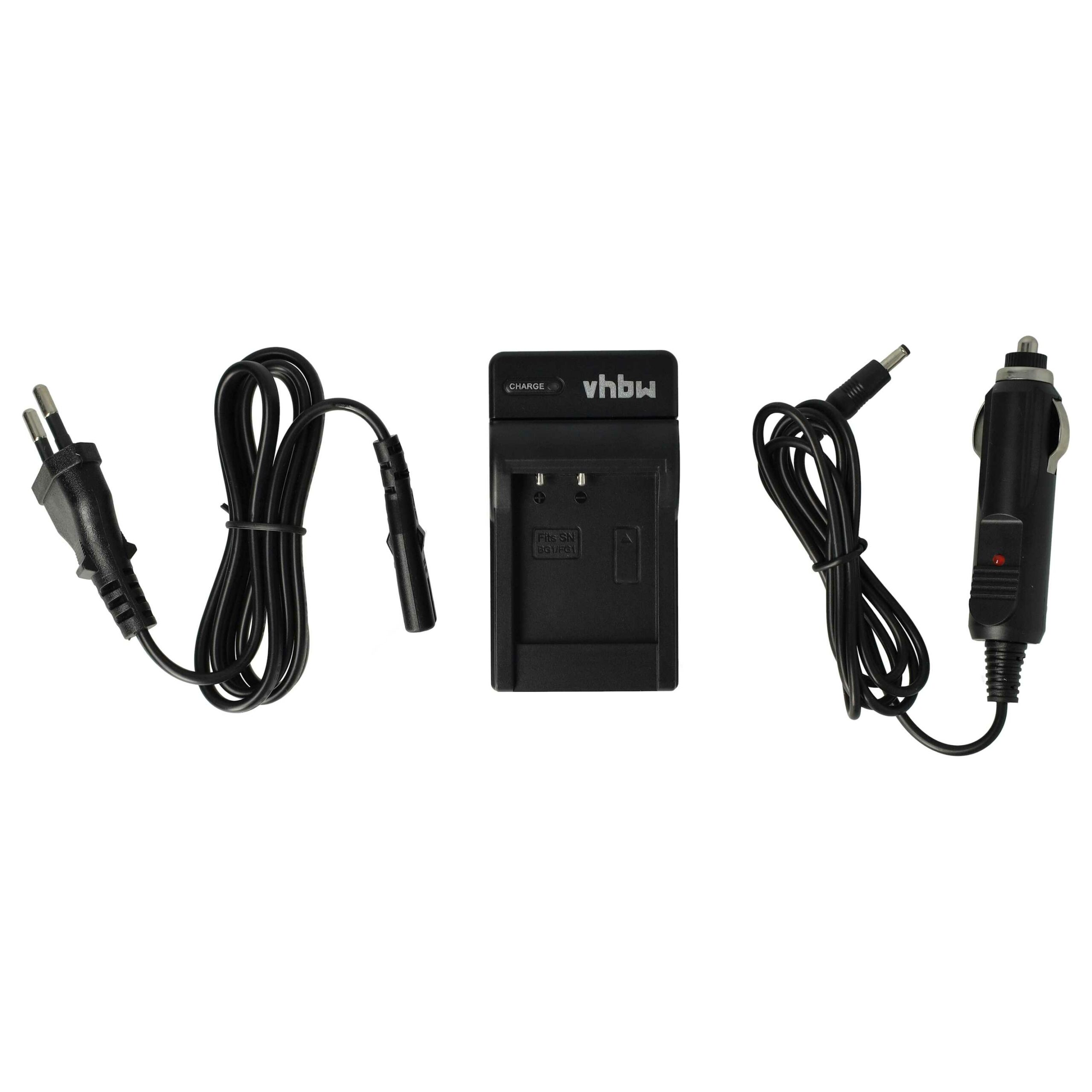 Carregador de Bateria vhbw para Câmara Sony Cyber-shot - 0.6 A, 4.2 V