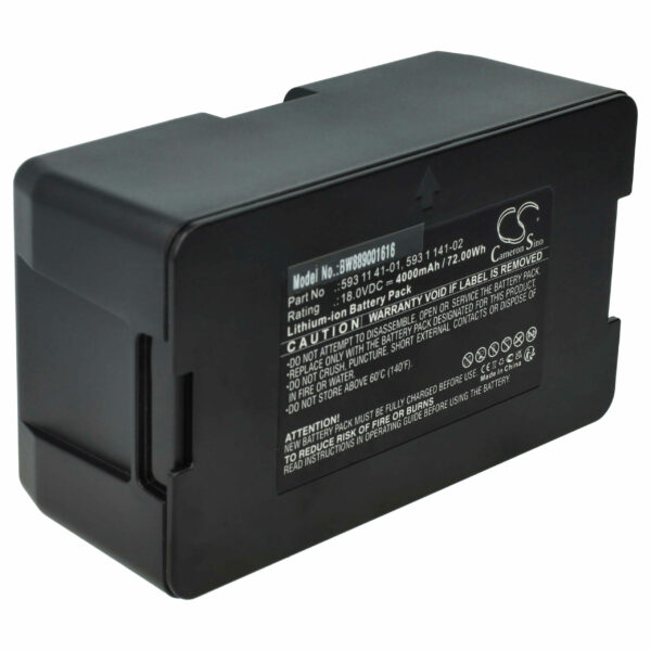 Bateria vhbw 18V 4000 mAh Li-Ion para cortadores de relva robóticos Gardena 593 11 41-01/02/03