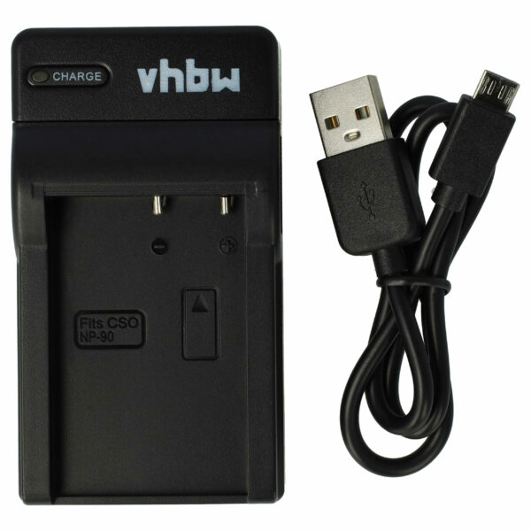 Carregador USB-C com Cabo para Casio Exilim EX-H10, EX-H20G, EX-FH100, EX-H15 vhbw