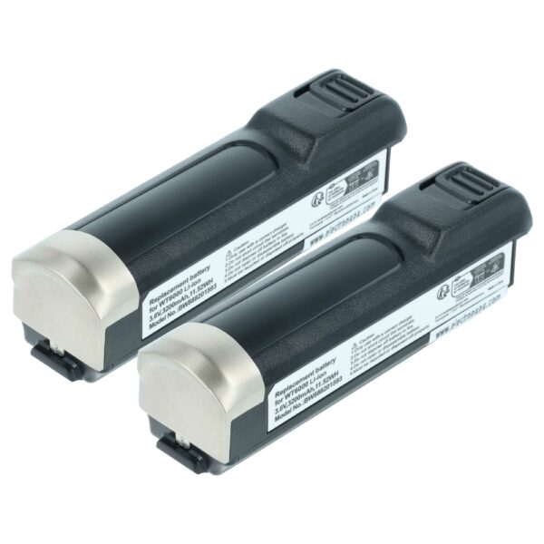 2x Bateria de Substituição vhbw para Zebra BTRY-NWTRS-50MA-01 - Scanner de Códigos de Barras - 3200 mAh 3.6 V