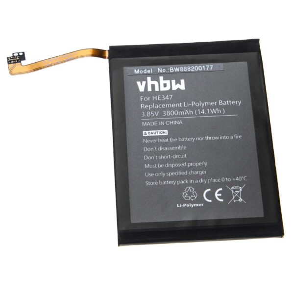 Bateria vhbw para Nokia HE347, HE340, BPB2N00005B - 3800 mAh 3.85 V Li-polímero