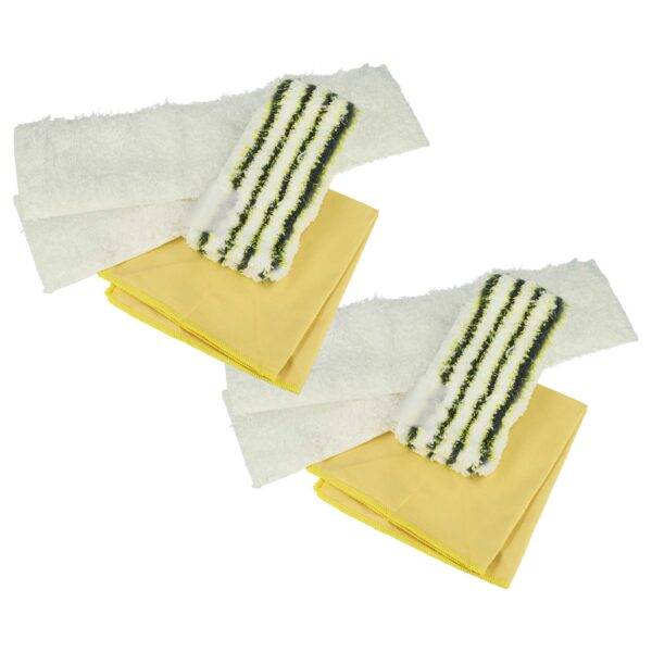 Conjunto de 8 Panos de Microfibra vhbw para Limpador a Vapor Kärcher