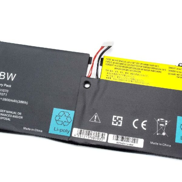Bateria para portátil vhbw compatível com Lenovo 45N1071, 45N1070 - 2600 mAh 14.8 V