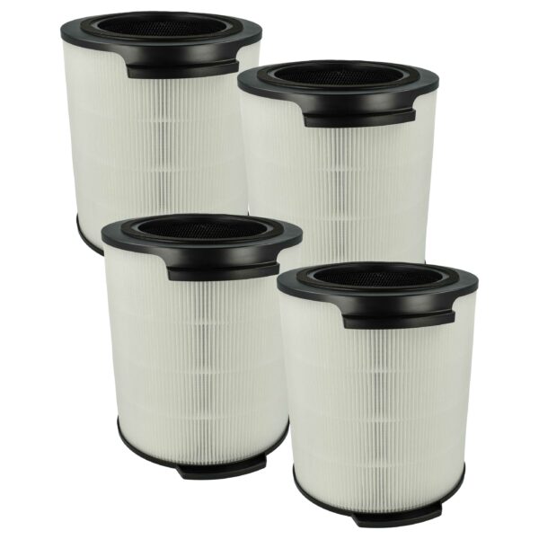 Conjunto de 4 Filtros HEPA com Carvão Ativado para Humidificador Philips FY1700/30 vhbw