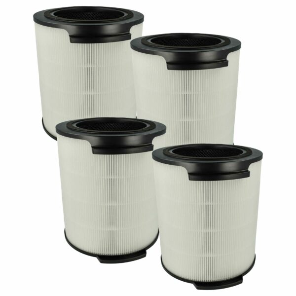 Conjunto de 4 Filtros HEPA com Carvão Ativado para Humidificador Philips FY1700/30 vhbw