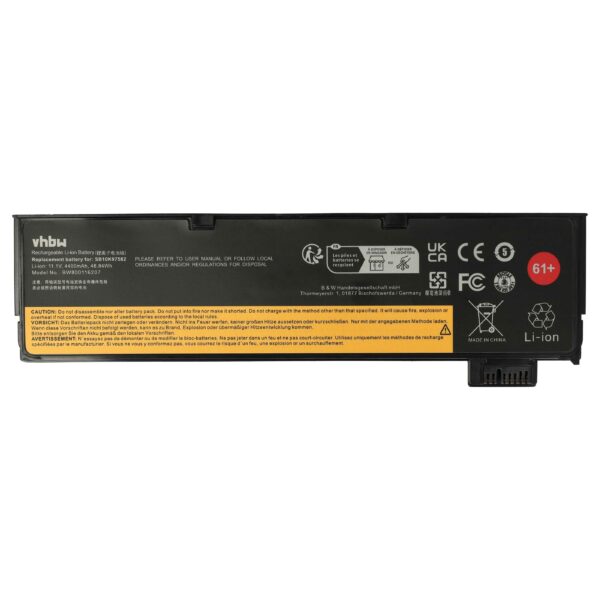 Bateria para Portátil Lenovo vhbw - 4400 mAh 11.1 V Li-Ion (substitui 01AV425, 01AV426, 01AV422, 01AV423, 01AV424)