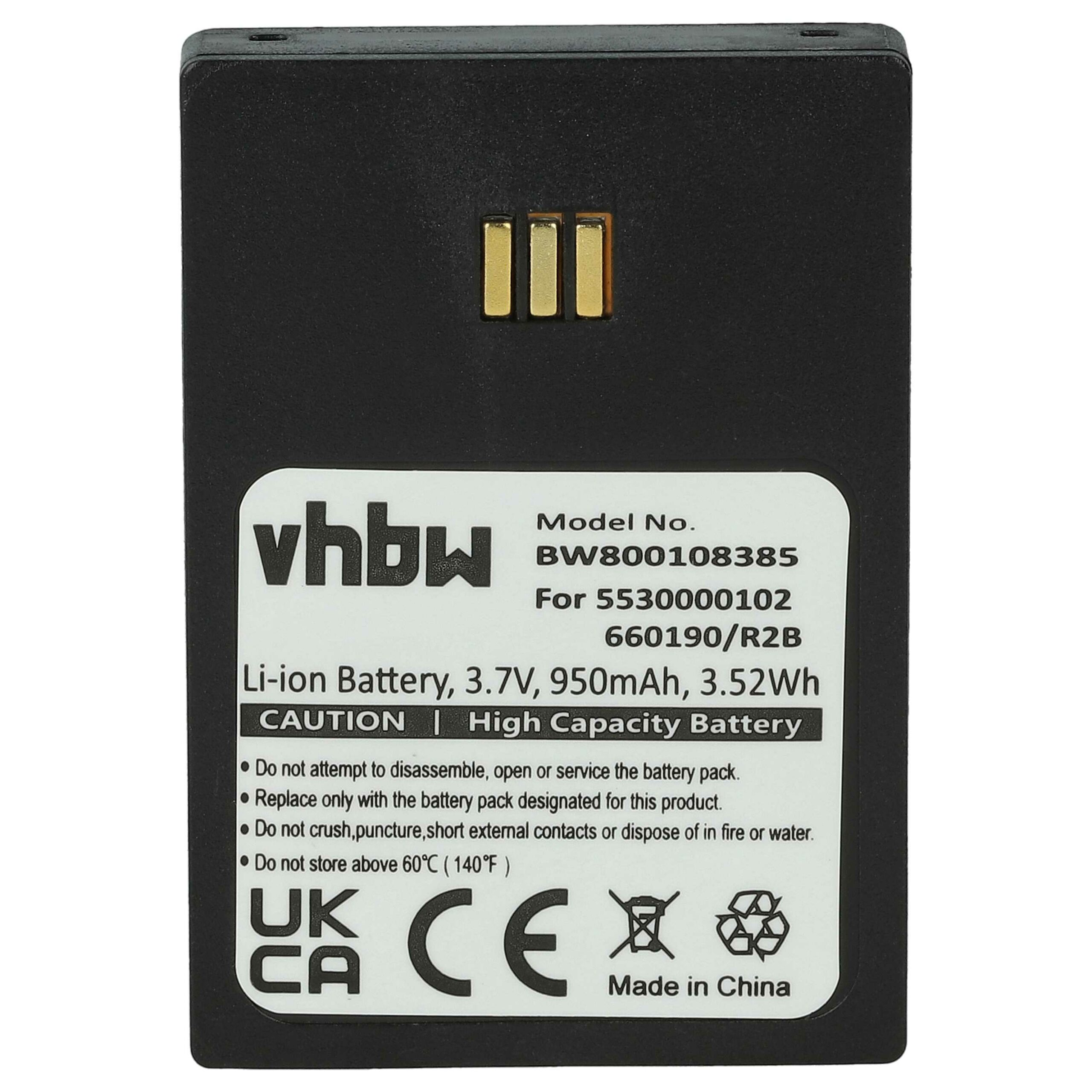 Pack de 3 Baterias vhbw 950 mAh 3.7V Li-Ion para Telefones Fixos Alcatel e Ericsson - Image 3