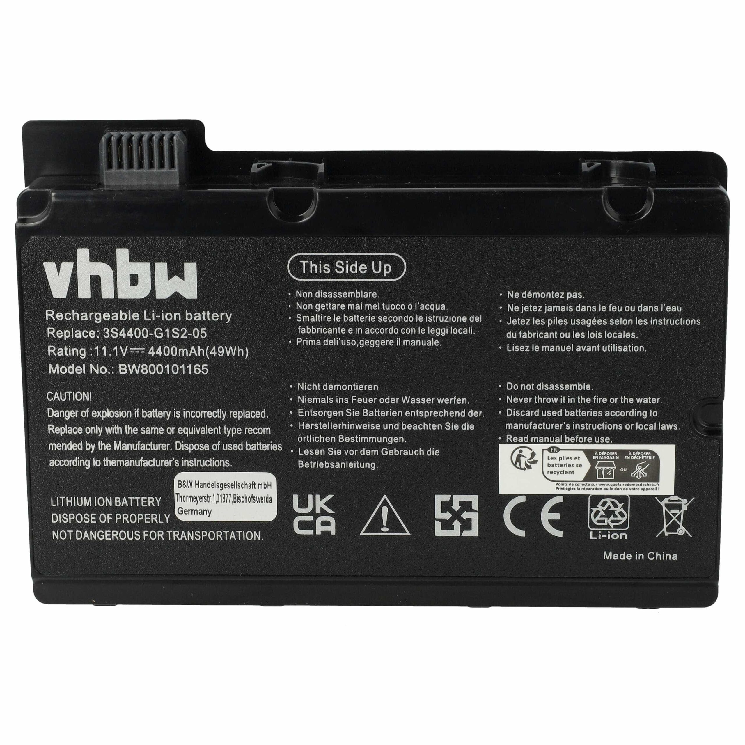 Bateria para Portátil vhbw 4400 mAh 10.8 V Li-Ion - Image 3