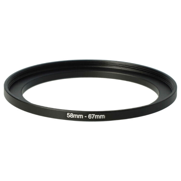 Adaptador Step-Up 58 mm para 67 mm para Objetivas de Câmara - vhbw