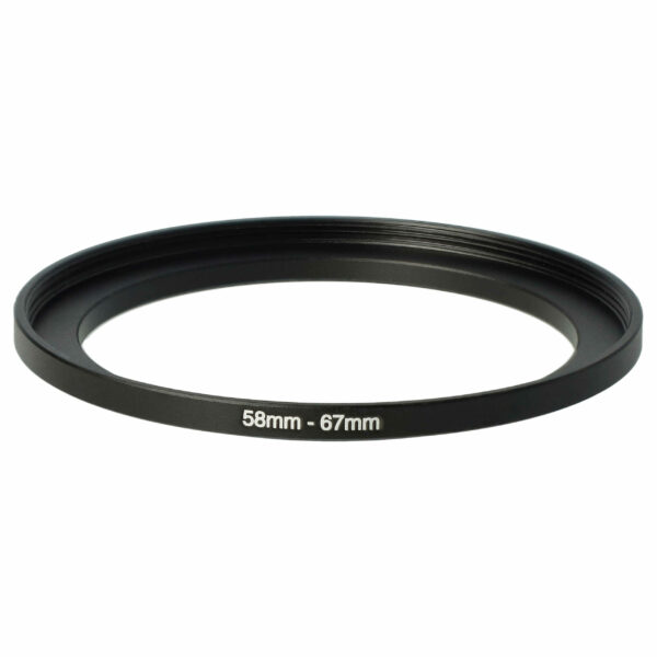 Adaptador Step-Up 58 mm para 67 mm para Objetivas de Câmara - vhbw