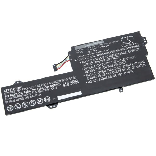 Bateria para Portátil vhbw substitui Lenovo L17M3P61, L17L3P61, L17C3P61 - 3100 mAh 11.52 V