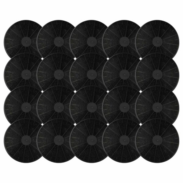 20x Filtro de Carvão Ativado para Coifa Baumatic ST1 e Hanseatic - 17.5 cm