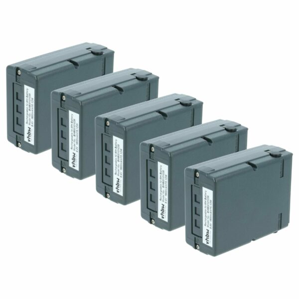 Bateria vhbw 5x para Rádios Icom BP-8, CM-8, CM-8G - 1800 mAh 8.4 V NiMH