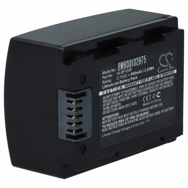 Bateria vhbw para câmara Samsung IA-BP105R - 1100 mAh 3.7 V Li-Ion