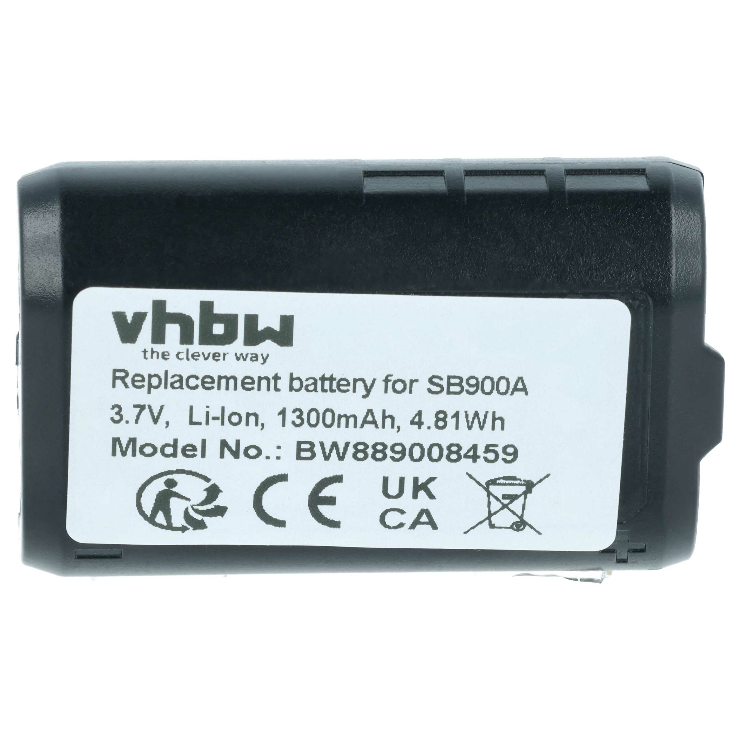Bateria vhbw para Sistema Sem Fios Shure SB900A, SB900B, SB900C - 1300 mAh 3.7 V - Image 3