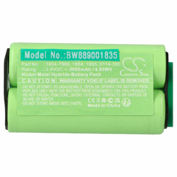 Bateria para Máquina de Barbear Wahl 1854-7988, 0114-300, 1855, 1854 - 2000 mAh 2.4 V NiMH vhbw