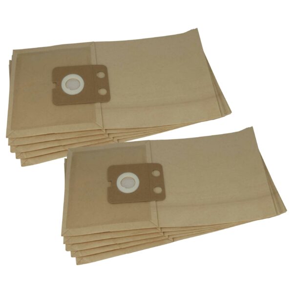 Pack 10x Sacos de Aspirador vhbw compatíveis com Nilfisk 107413077 - Papel