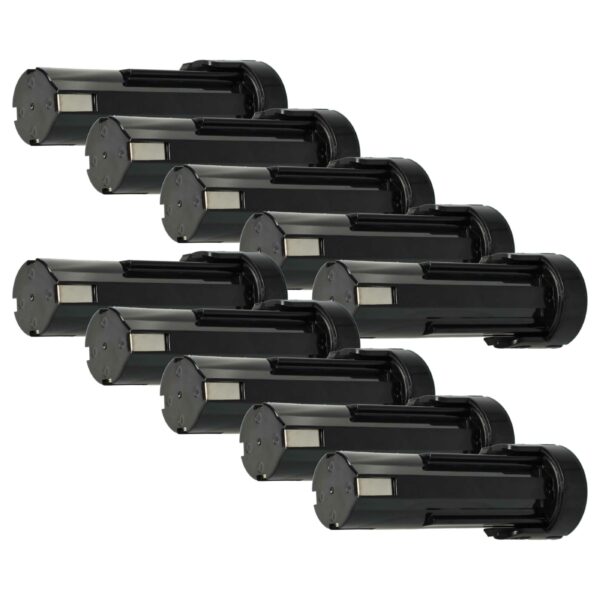 10x Bateria vhbw para Panasonic 6538 1, 6545 6, 6540 1 3300 mAh 2.4 V NiMH