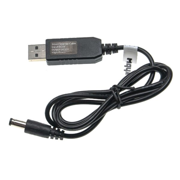 Cabo de Carregamento USB para Conector Cilíndrico 5,5 x 2,5 mm - vhbw