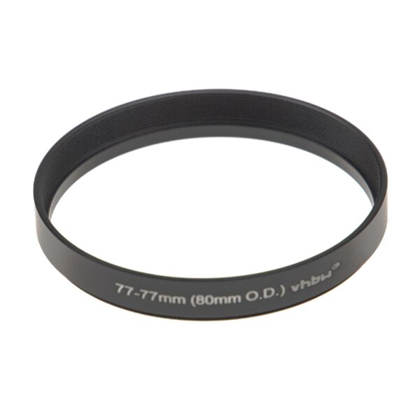 Anel Adaptador Step-Up 77 mm para Matte Box 80 mm - vhbw