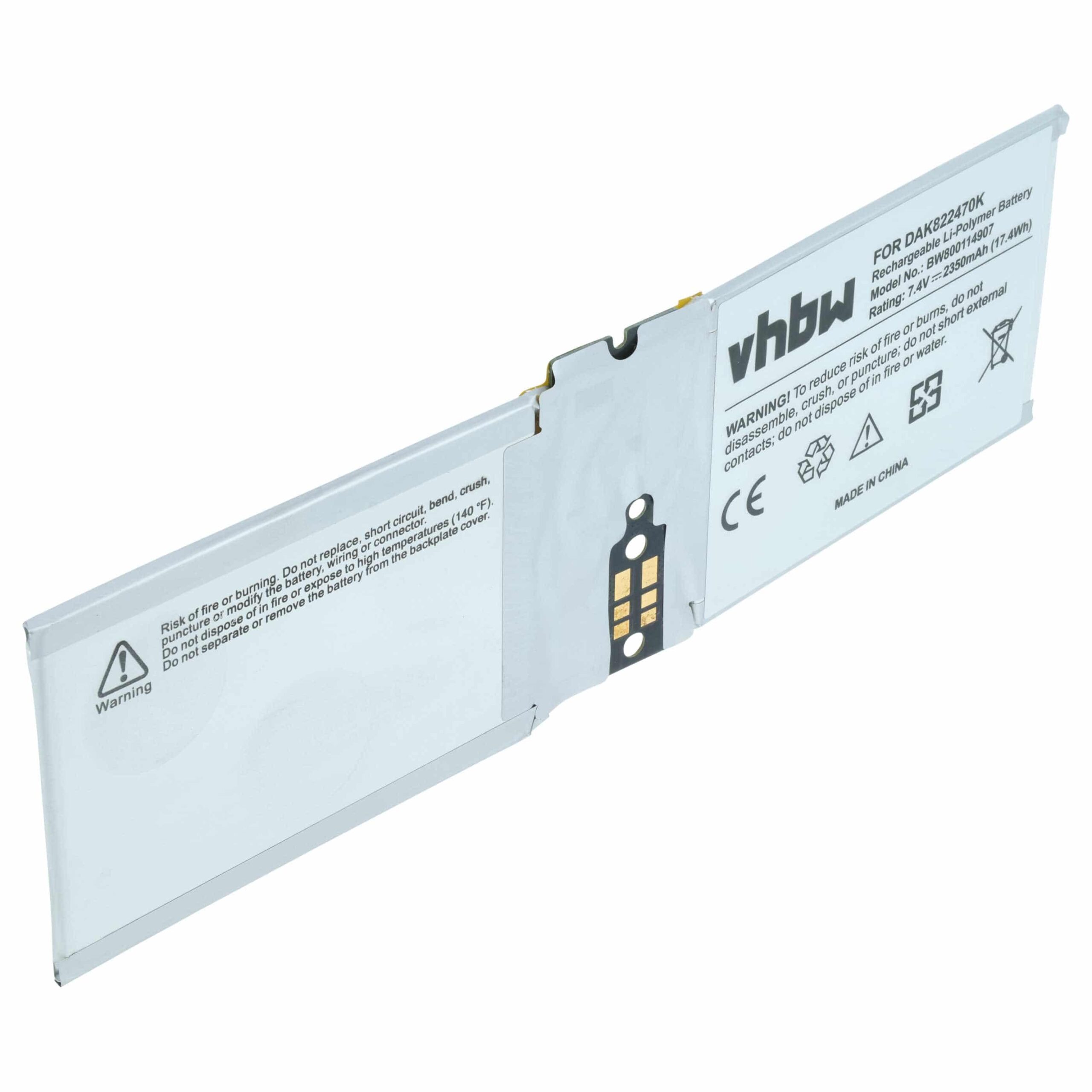 Bateria vhbw para Microsoft Surface - 2350 mAh 7.4 V Li-polymer (G3HTA044H, G3HTA045H, DAK822470K, G3HTA020H)