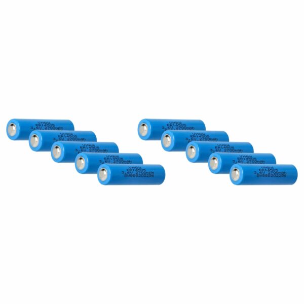 Bateria vhbw ER14505 Premium 10x para Viessmann - 2700 mAh 3.6 V Li-SOCl2