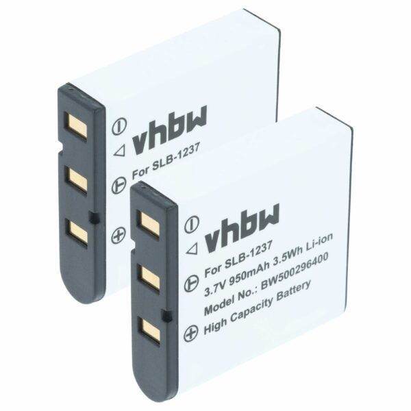 Bateria vhbw para Epson EU-94, EPALB2, B32B818242, B33B173003CU - 950mAh, 3.7V, Li-Ion (Pack 2x)