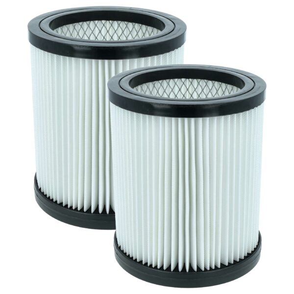 2x Filtro de substituição vhbw para Parkside 30250100, 91096424, 91105505