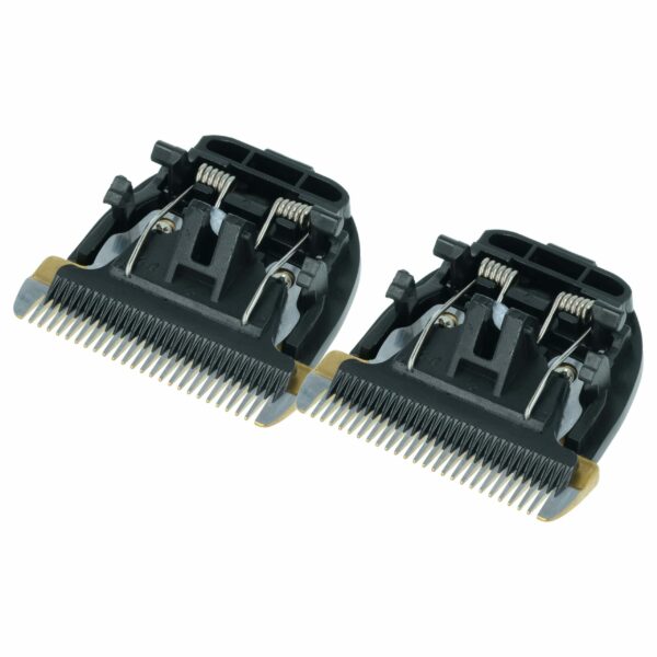 2x Cabeças de Corte Substitutas para Panasonic WER9902-Y136, WER9902Y - Preto vhbw