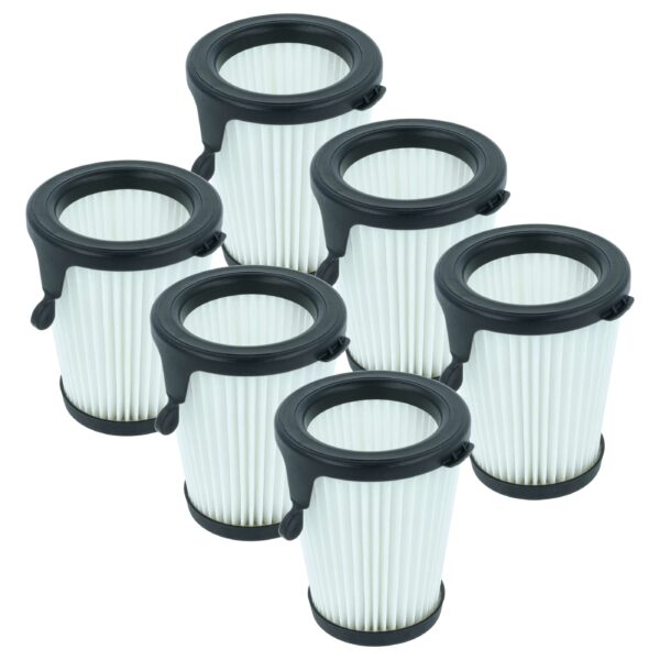 6x Filtro vhbw substitui Milwaukee 49-90-1950 para Aspirador Milwaukee F8