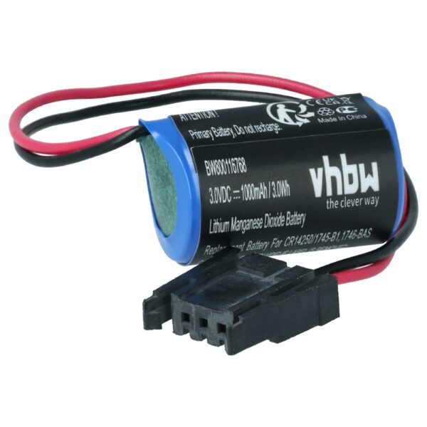 Bateria vhbw para Controlador Industrial Allen Bradley 1000mAh 3V Li-MnO2