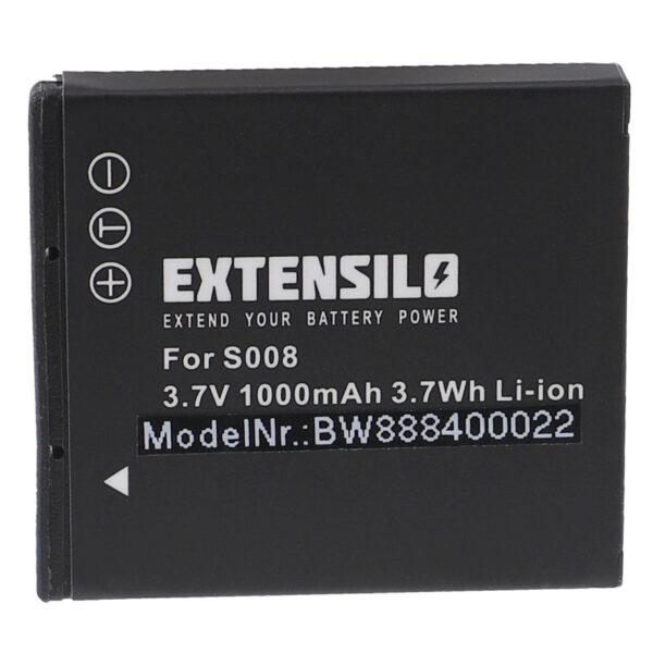 Bateria EXTENSILO para Leica BP-DC6 - 1000mAh, 3.7V, Li-Ion