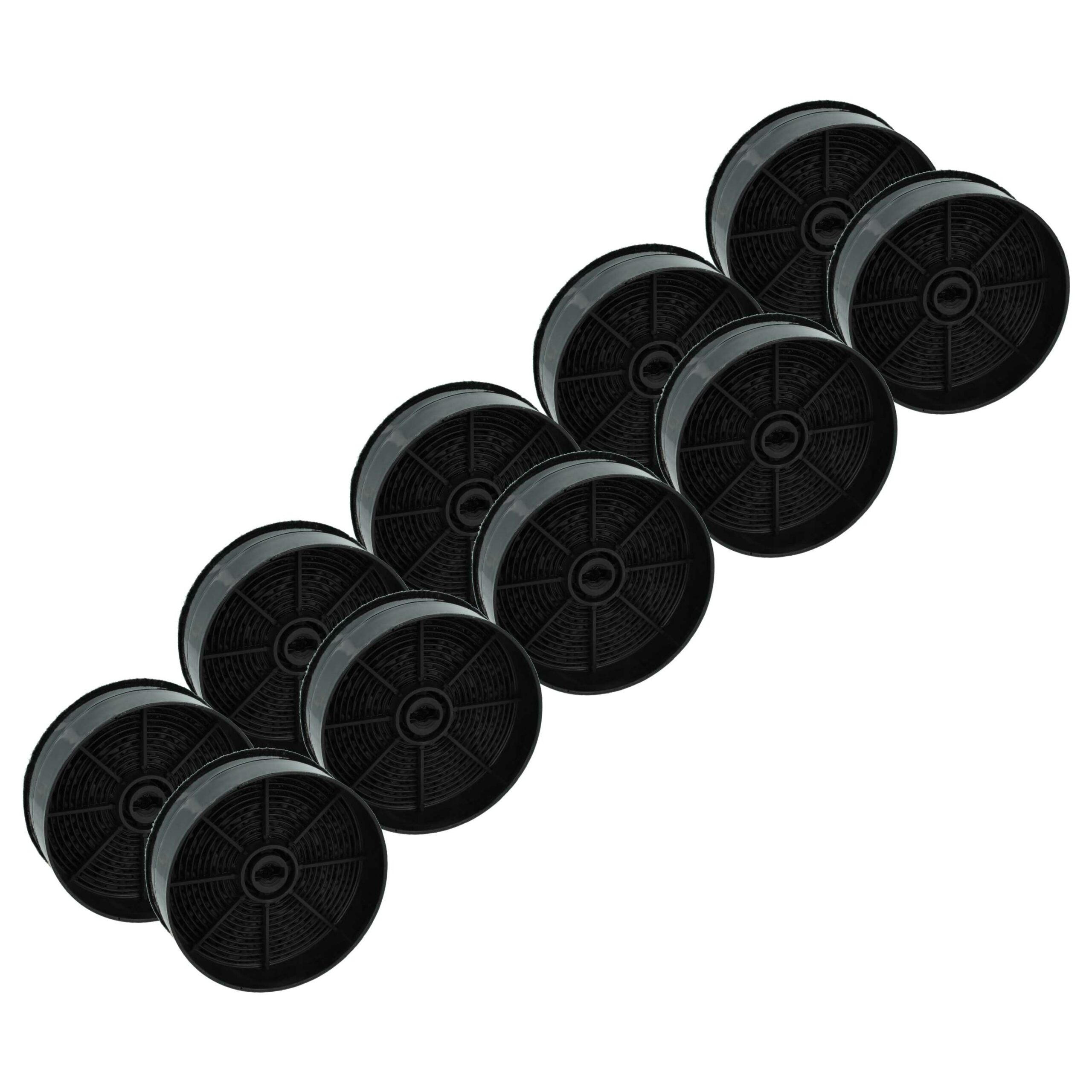 Pack 10x Filtro de Carvão Ativado Zanussi - Compatível AEG 902979880, ECFB03, 33005513