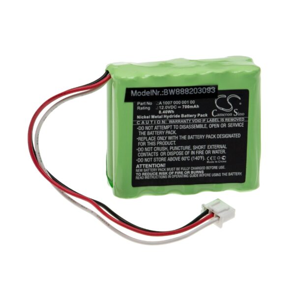 Bateria vhbw compatível com Dentsply A 1007 000 001 00 - 700 mAh 12 V NiMH