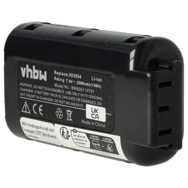 Bateria vhbw para Paslode 902400, 902600, 018880, 404400, 404717 Ferramenta Elétrica - 2000 mAh, 7.4 V