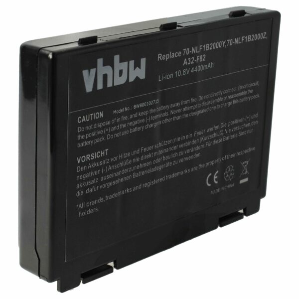 Bateria para Portátil Asus A32-F52, L0690L6, A32-F82 - 4400 mAh 11.1 V Li-Ion vhbw
