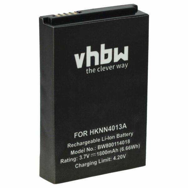 Bateria vhbw para Rádio Motorola BT90, HKNN4013A, HKLN4440B, BT110, BT60, HKNN4013B - 1800 mAh 3.7V Li-Ion