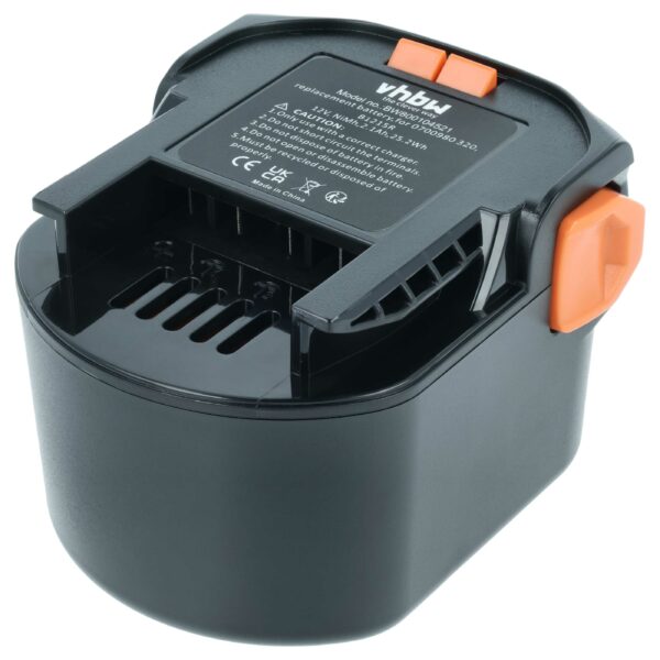 Bateria vhbw 12V 2100 mAh NiMH para Ferramentas AEG (0700 980 320, B1215R, B1220R, M1230R)