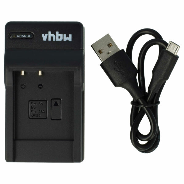 Carregador USB-C com Cabo para Câmaras Casio, Sony Cybershot e Outras - 0,5 A